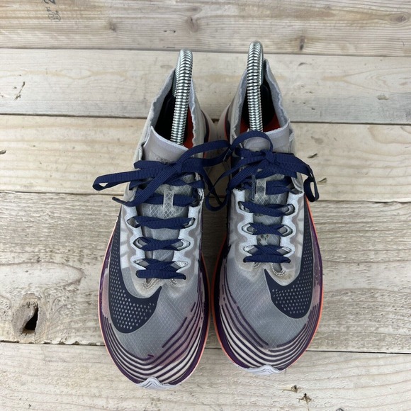 Nik Shoes Womens 6 Gray Zoom Fly SP Running Purple Orange AA3172-500 Athletic - Picture 8 of 16